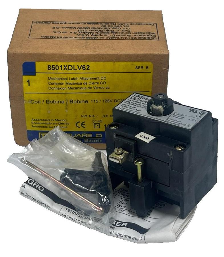 Square D 8501XDLV62 Mechanical Latch Attachment 115/125VDC Type X Series B - New