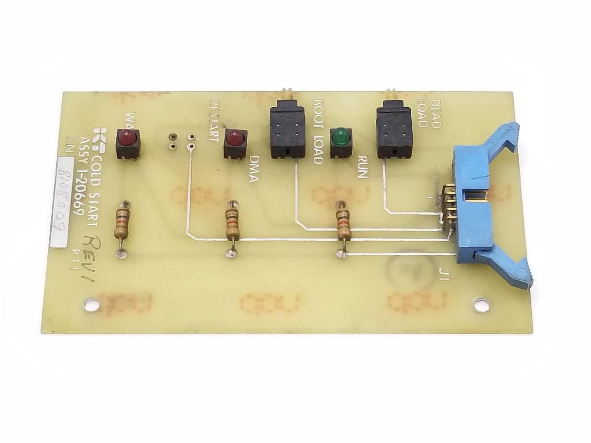 Used KEARNEY & TRECKER 1-20669 PC BOARD COLD START REV. 1, 120669, 129733