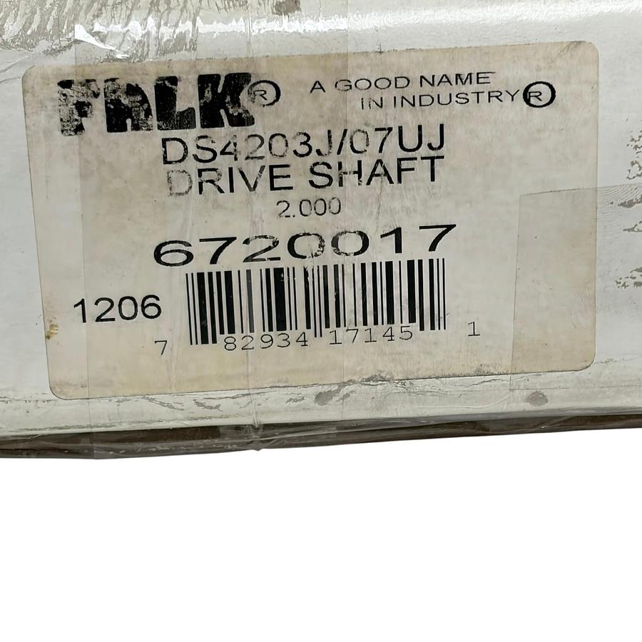 Used Falk DS4203J/07UJ Drive Shaft 6720017 Quadrive 2.000 Inch Diameter New