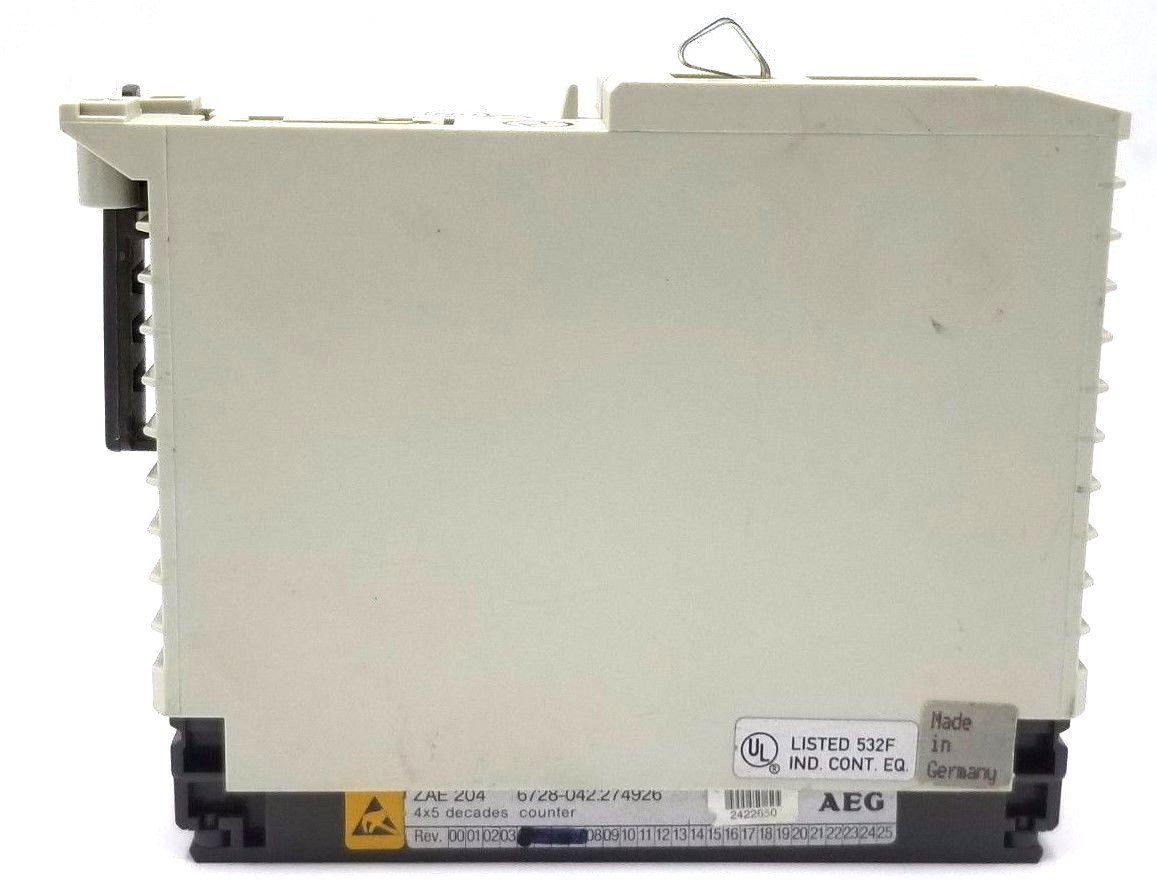 Used AEG MODICON ZAE204 COUNTER MODULE ZAE 204, 6728-042.274926