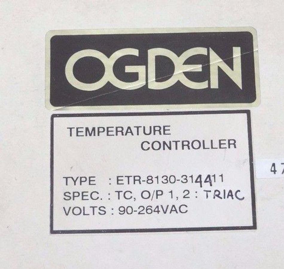 Used NIB OGDEN ETR-8130 TEMP CONTROLLER 8130-3144-11 INPUT: 90-264VAC OUTPUT: TRIAC