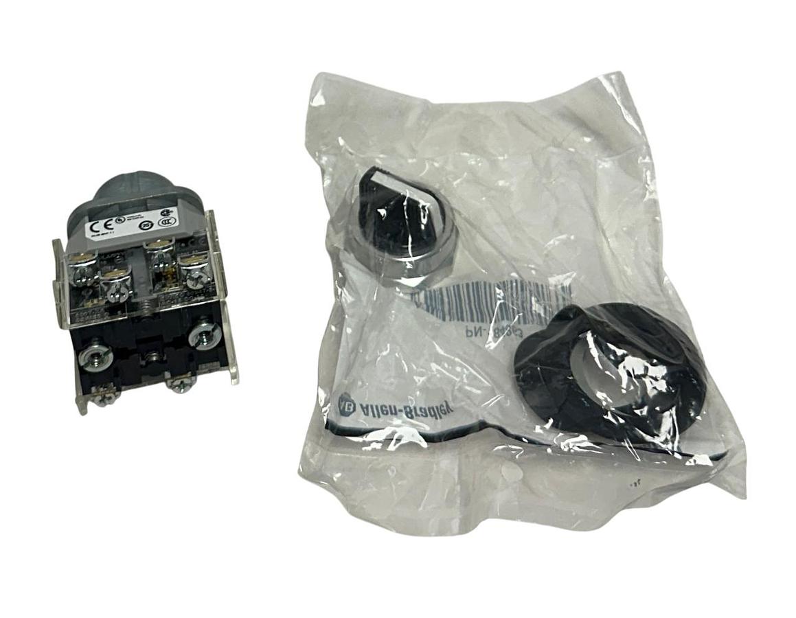 Used ALLEN BRADLEY 800T-J2B /T BULLETIN 800T 30mm SELECTOR SWITCH 3-POS 2NO/2NC NSMP