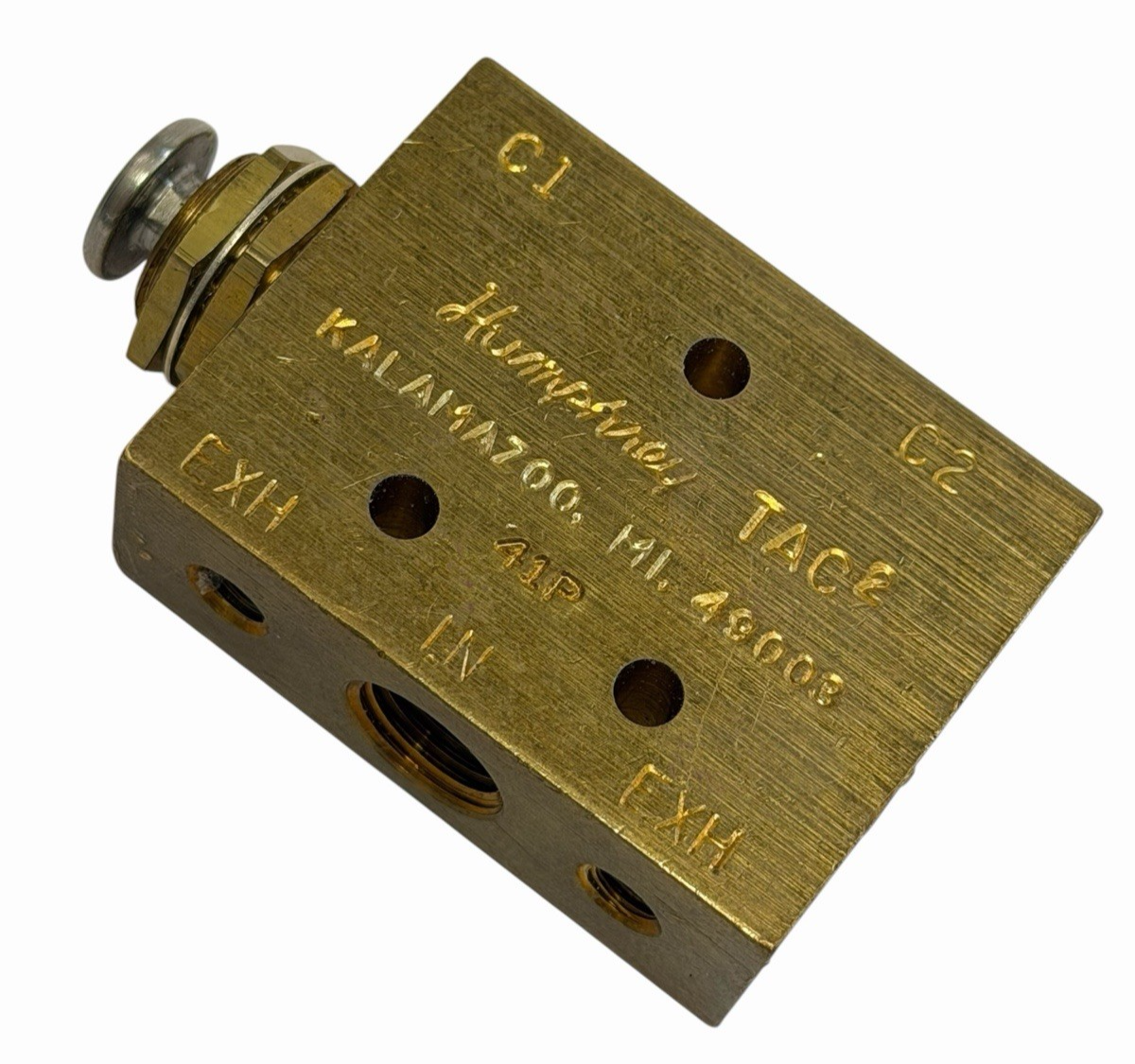NEW HUMPHREY 41P MINIATURE PUSH BUTTON AIR VALVE