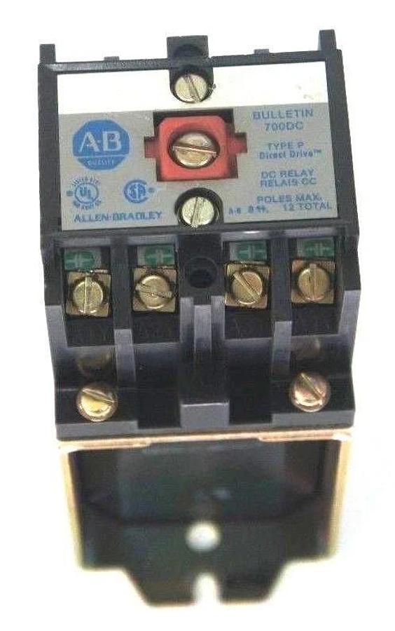 Used ALLEN BRADLEY 700DC-P400Z24 DC RELAY SER. A, 24V D.C. PD714 COIL W/ 199-FSMZ-1