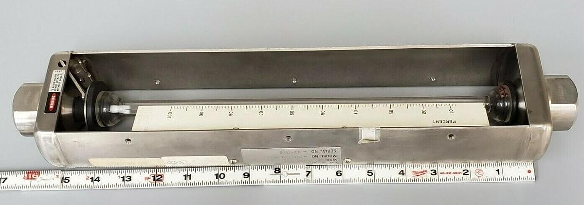 NEW WALLACE & TIERNAN 5210G02406XXI FLOW METER 0-100% 350PSI 180 DEG. F. MAX