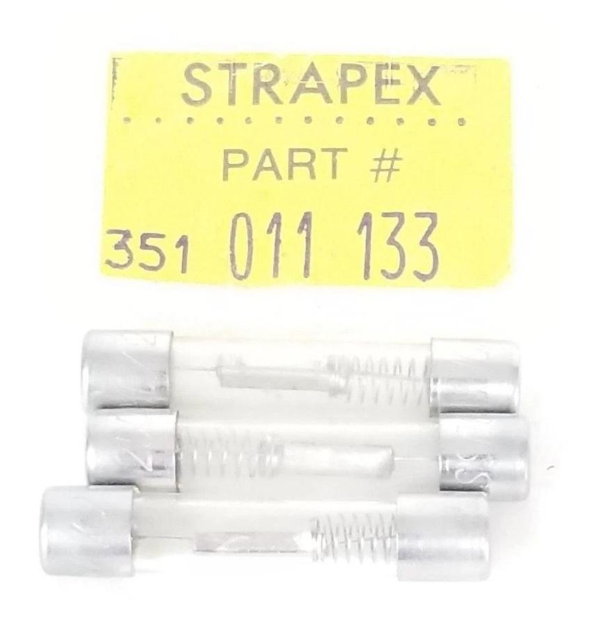 Used LOT OF 3 NEW STRPAEX 351-011-133 FUSES 351011133