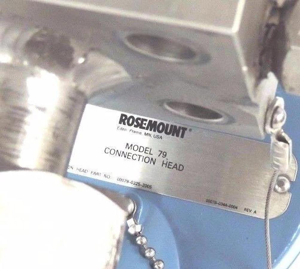 Used ROSEMOUNT MBR25S MASS PROBAR TRANSMITTER W/ MODEL 79 CONNECTION HEAD