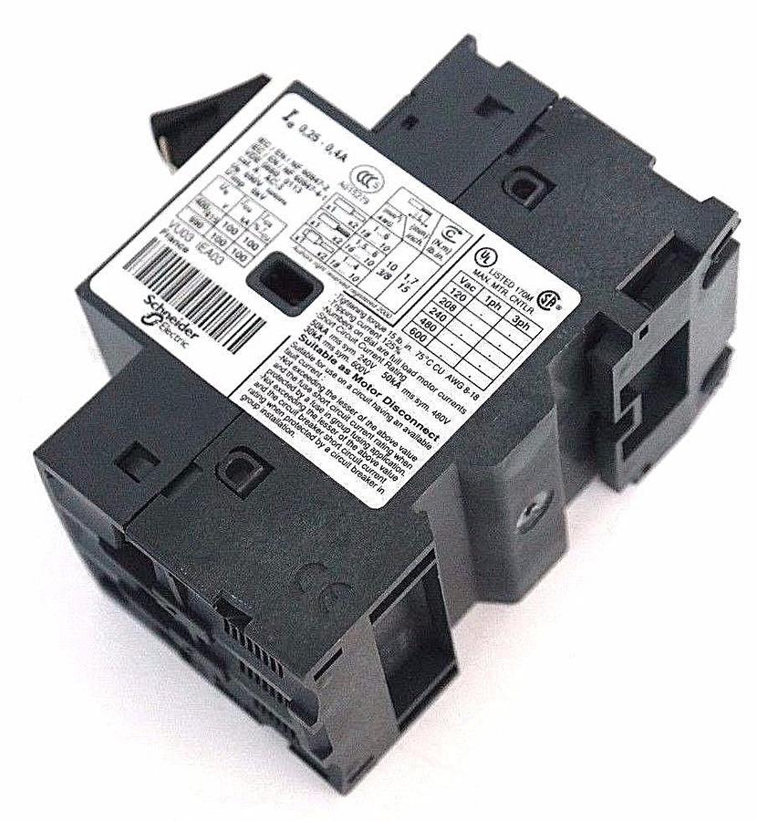 Used NEW TELEMECANIQUE GV2ME03 / 0.25-0.40A MOTOR CIRCUIT BREAKER