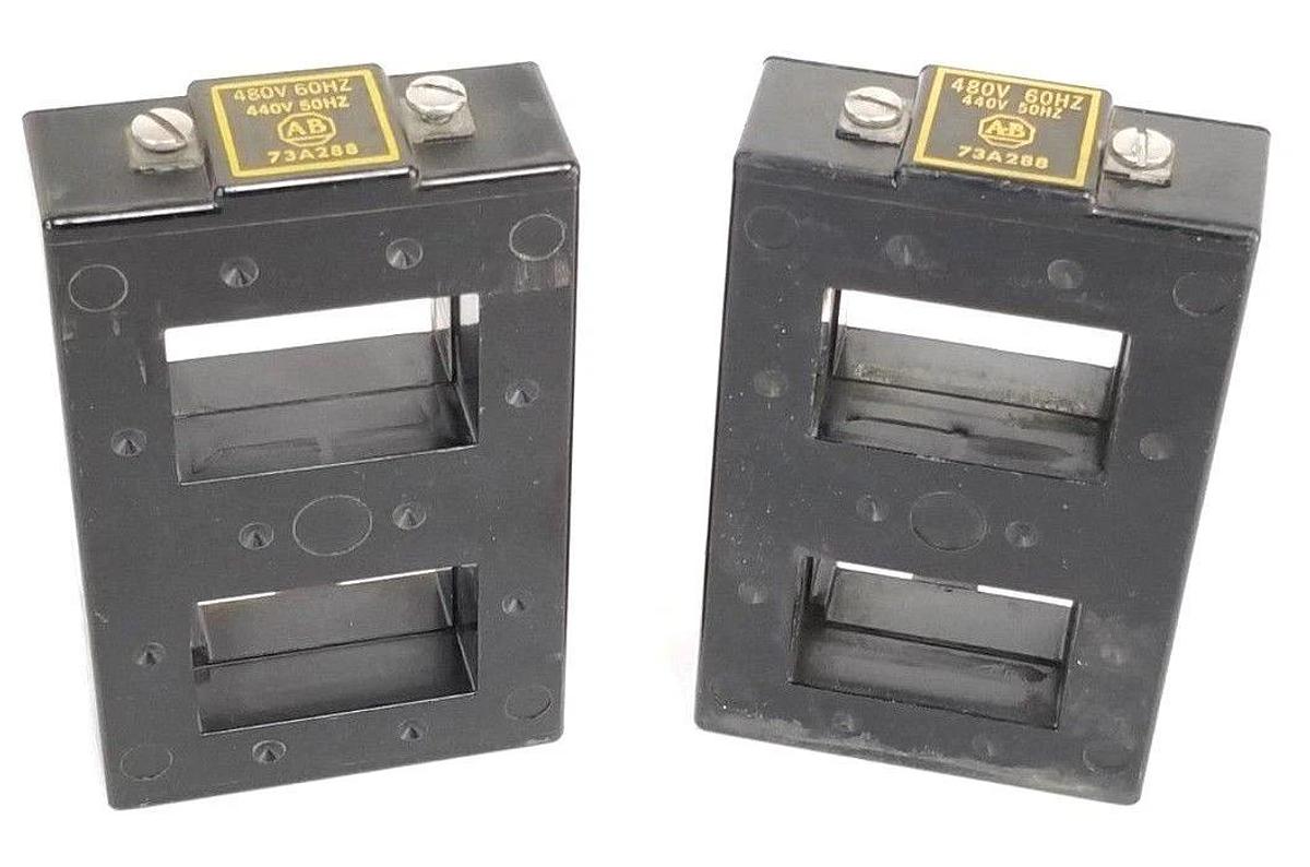 Used LOT OF 2 ALLEN BRADLEY 73A288 STARTER COILS 440V 50HZ 480V 60HZ