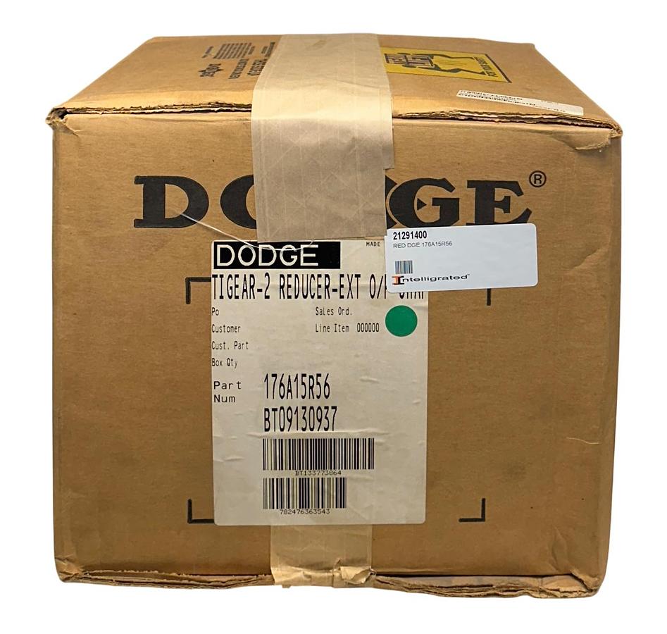 Used DODGE 176A15R56 TIGEAR-2 REDUCER-EXT O/P SHAFT 15:1 RATIO 1.27HP MAX NSMP