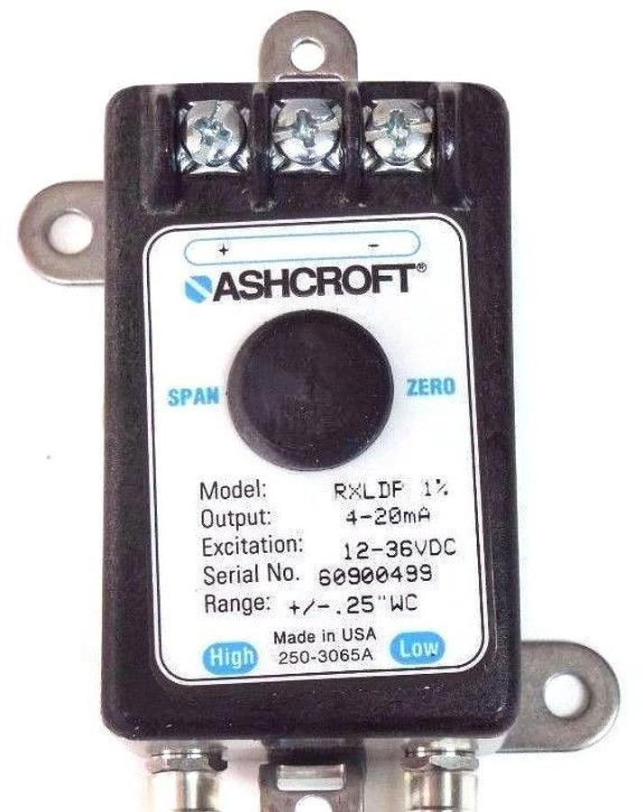 NIB ASHCROFT ASH-RX-D-100-B-M-MB4-42-B-P25IW PRESSURE TRANSMITTER 4-20MA, RXLDP