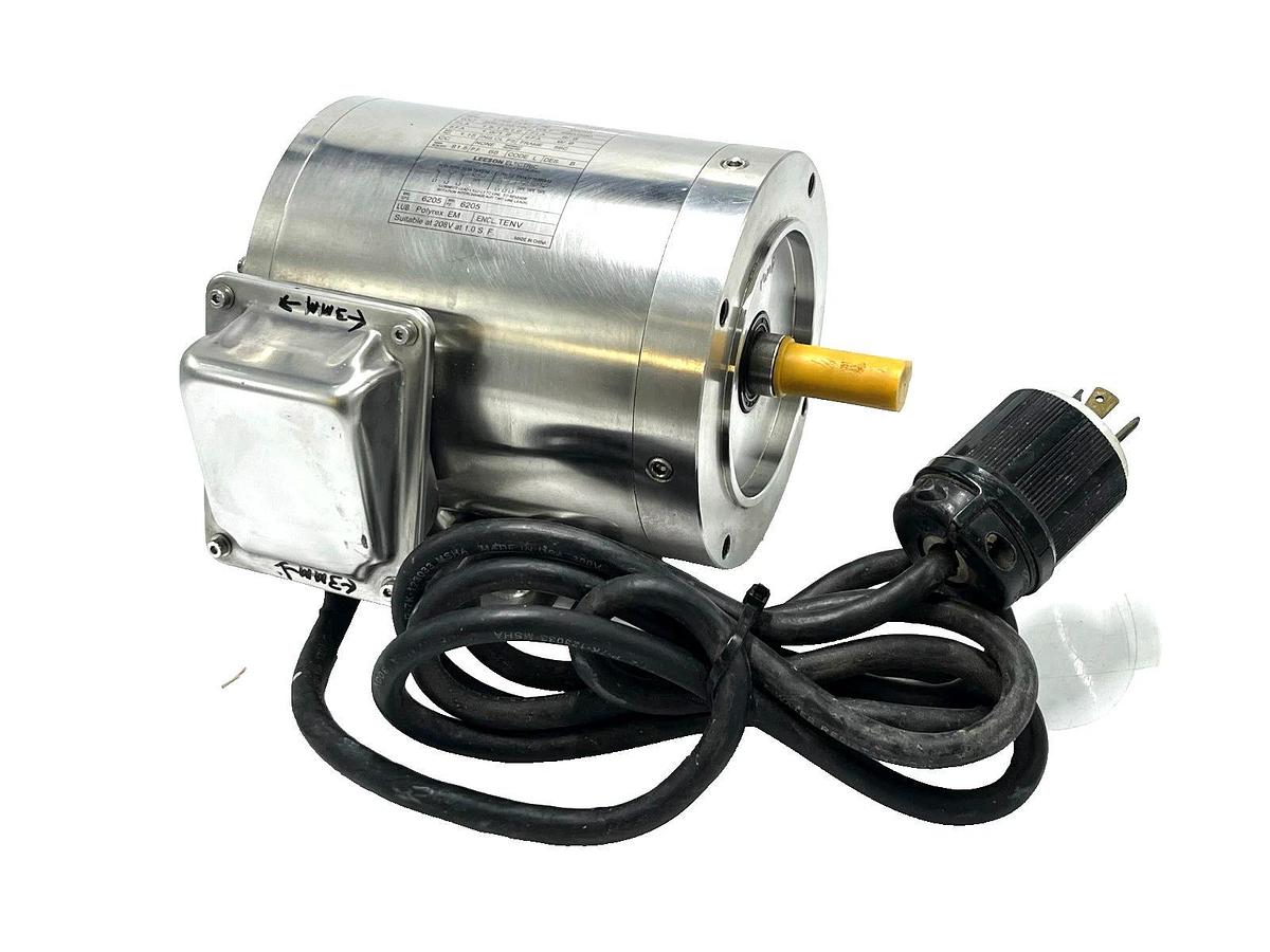 Leeson 191204.00 Washguard SST 1HP 1750RPM 3PH 56C Stainless Motor C6T17NK30