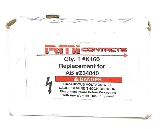 NIB RMI CONTACTS # K160 REPLACEMENTS FOR AB # Z34040, CONTACT KIT