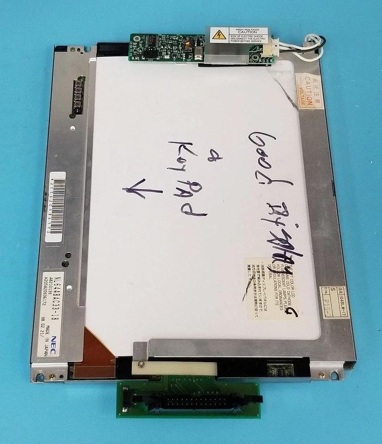 Used NEC / ISHIDA NL6448AC33-18 LCD DISPLAY 10.4 IN. W/ 104PWBJ1-C , 82039160 BOARDS