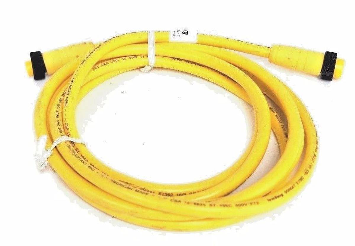 NEW LUMBERG RSRK 301-641/12FT, 3 PT MALE/FEMALE CORDSET, 12 FT LONG