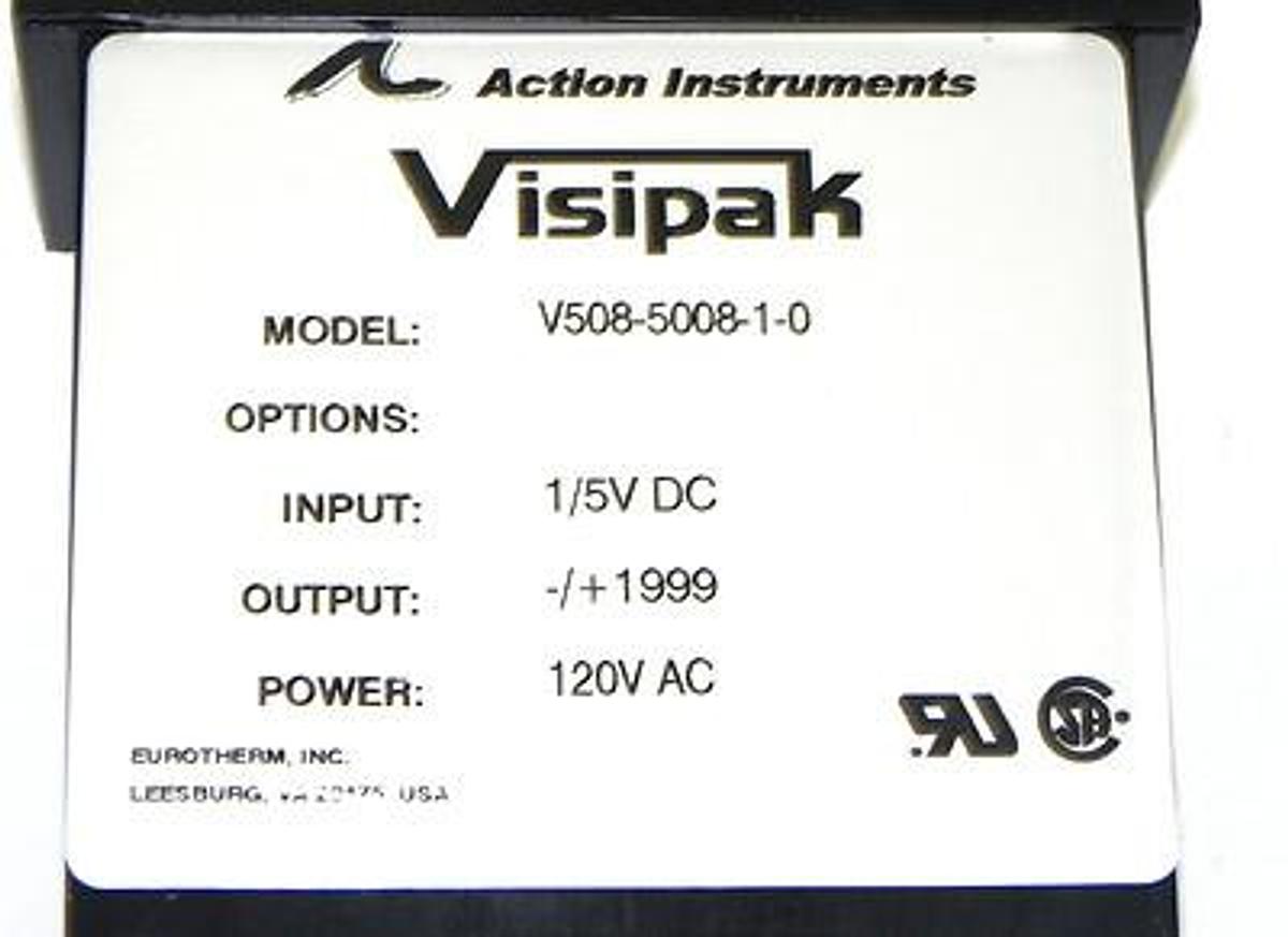 Used NEW ACTION INSTRUMENTS V508-5008-1-0 VISIPAK INDICATOR V508500810