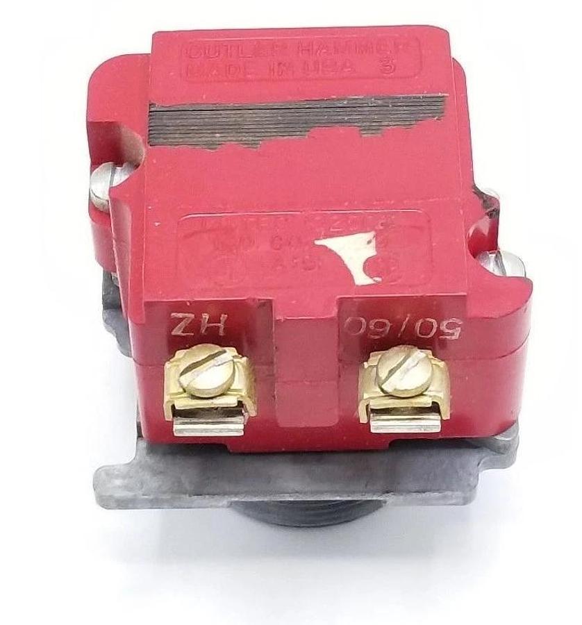 Used EATON CUTLER-HAMMER 10250T34AF INDICATOR LIGHT BASE, 120V, 50-60HZ