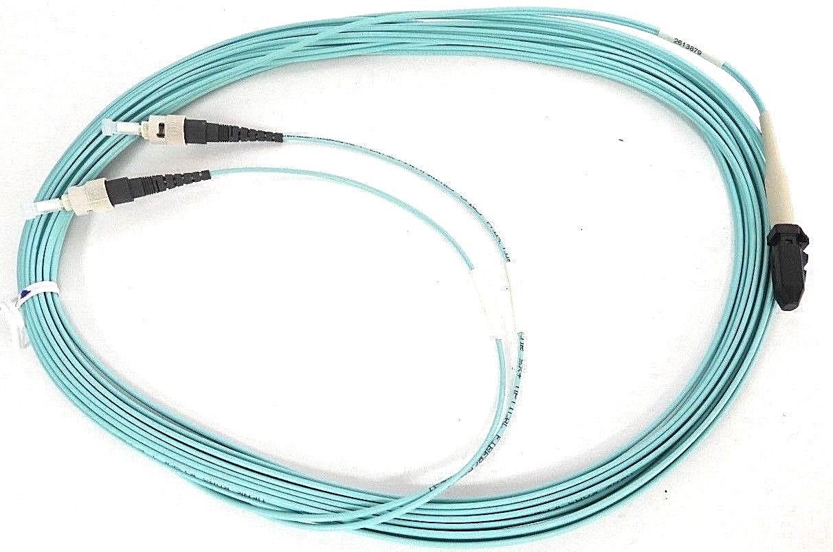 Used NEW LOTDAMMTNST MTRJ/ST 50/125 DUPLEX PVC LZR OPT AQ FIBER OPTIC CABLE