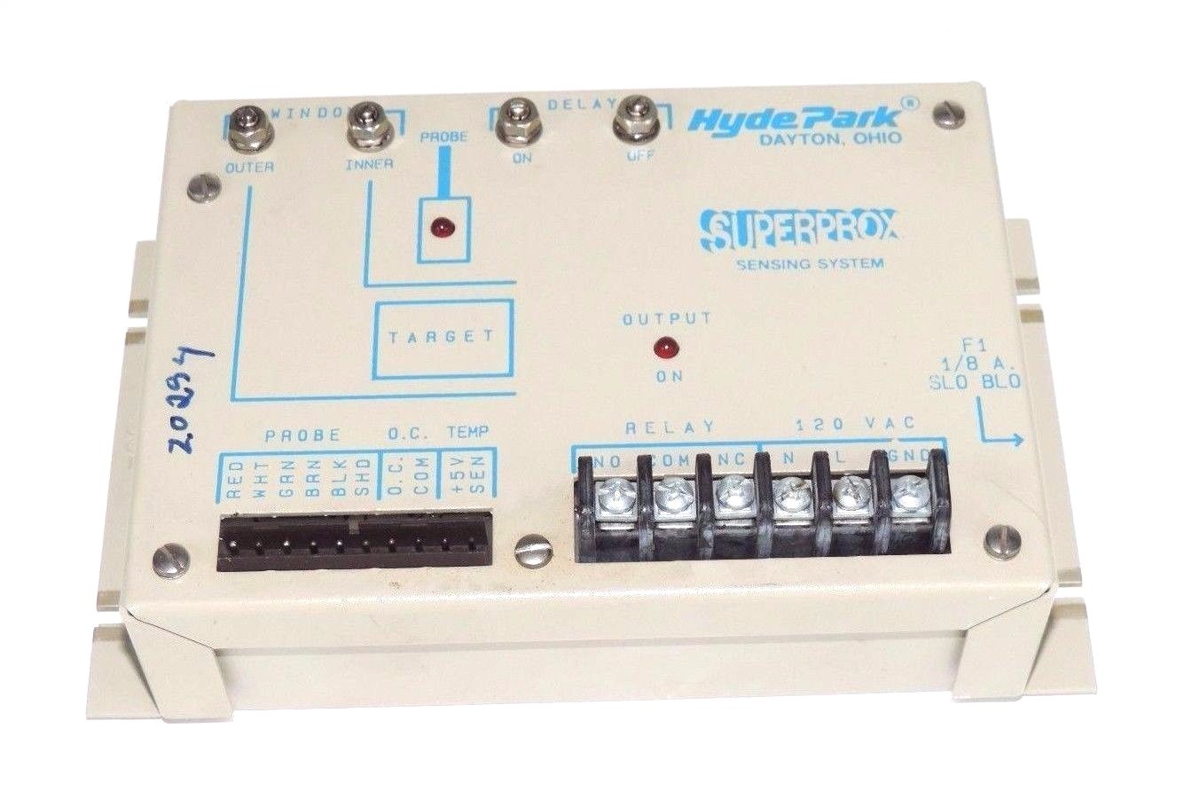 Used HYDE PARK SP-100 SUPERPROX SENSING SYSTEM REV. D SP100