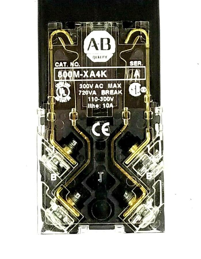 Used NEW ALLEN BRADLEY 800MR-FXPL16RAS / D ILLUMINATED PUSH/PULL UNIT 800MRFXPL16RAS
