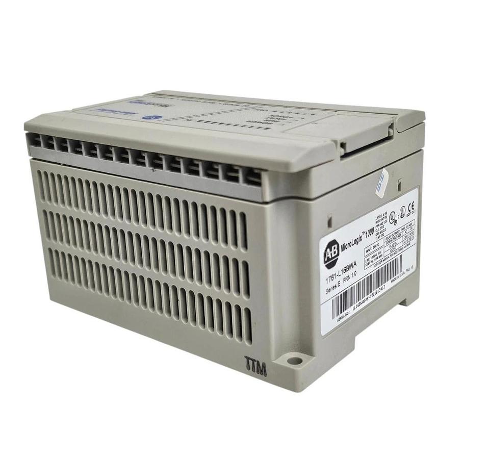 Used ALLEN BRADLEY 1761-L16BWA SER. E FRN: 1.0 MICROLOGIX 1000 CONTROLLER 1761L16BWA