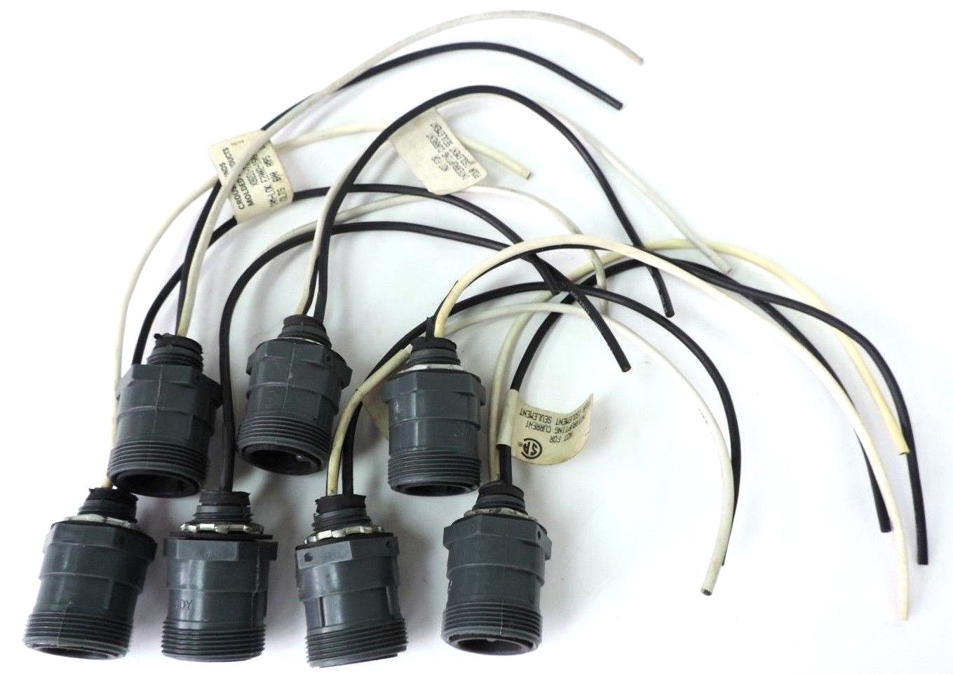 Used LOT OF 7 CROUSE-HINDS X8651-77P RECEPTACLE JOY MALE 1/2" NPT 600V 15A 2 POLE