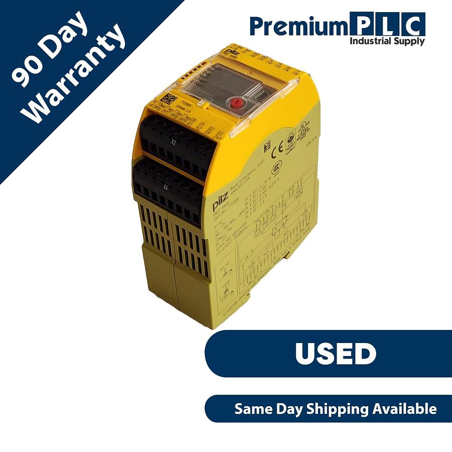 Used USED PILZ PNOZ-MM0P / 772000 SAFETY RELAY 24VDC DIN-RAIL PN0ZMM0P
