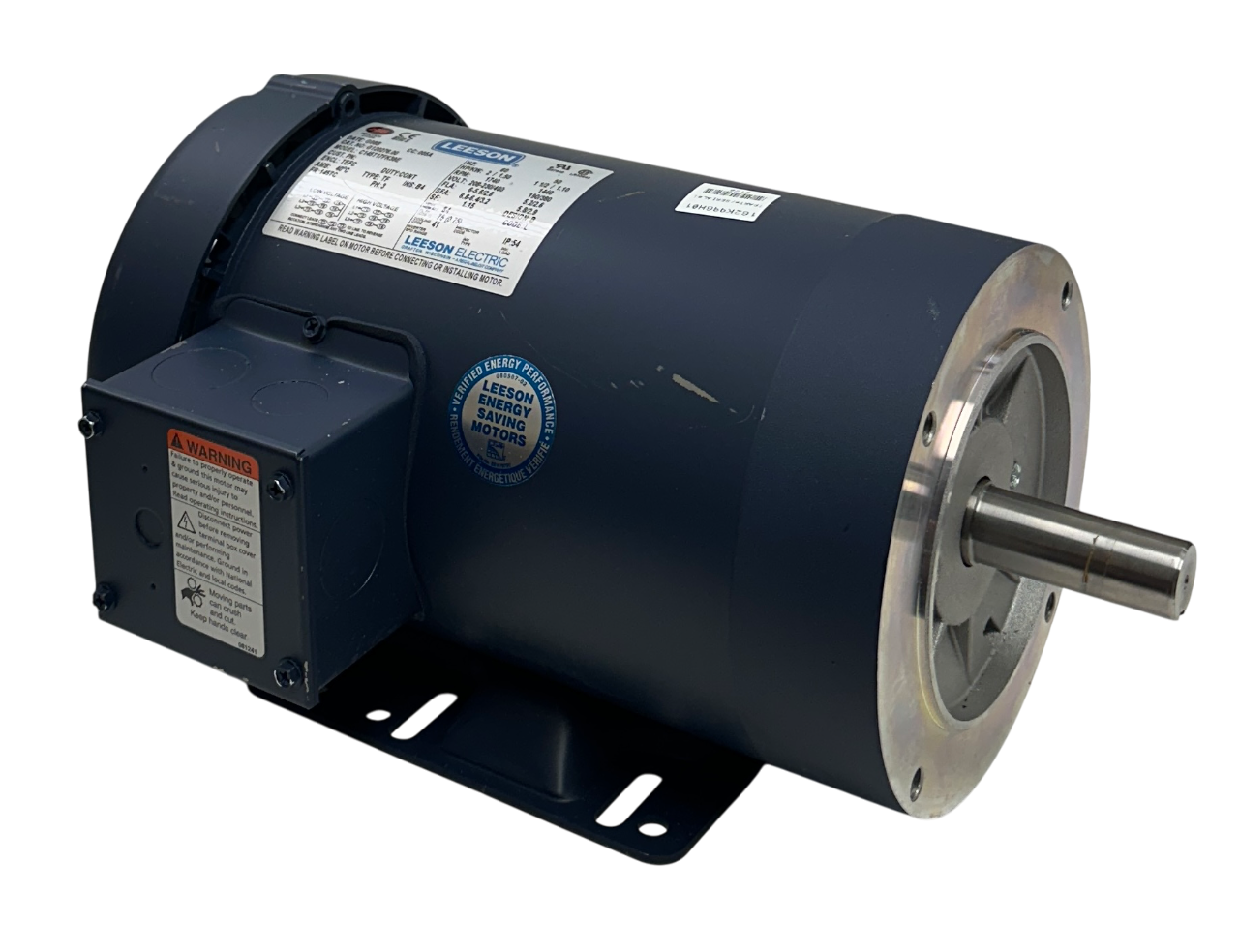 Used LEESON G120276.00 / C145T17FK39E INDUSTRIAL ELECTRIC MOTOR 2HP/1.5kW 3PH NSNP
