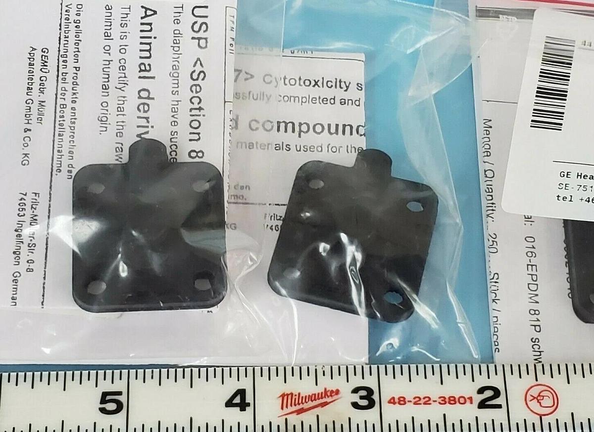 Used LOT OF 10 NEW GE HEALTHCARE 44-5499-26 EPDM DIAPHRAGMS DN8 KZ 3A 99024848