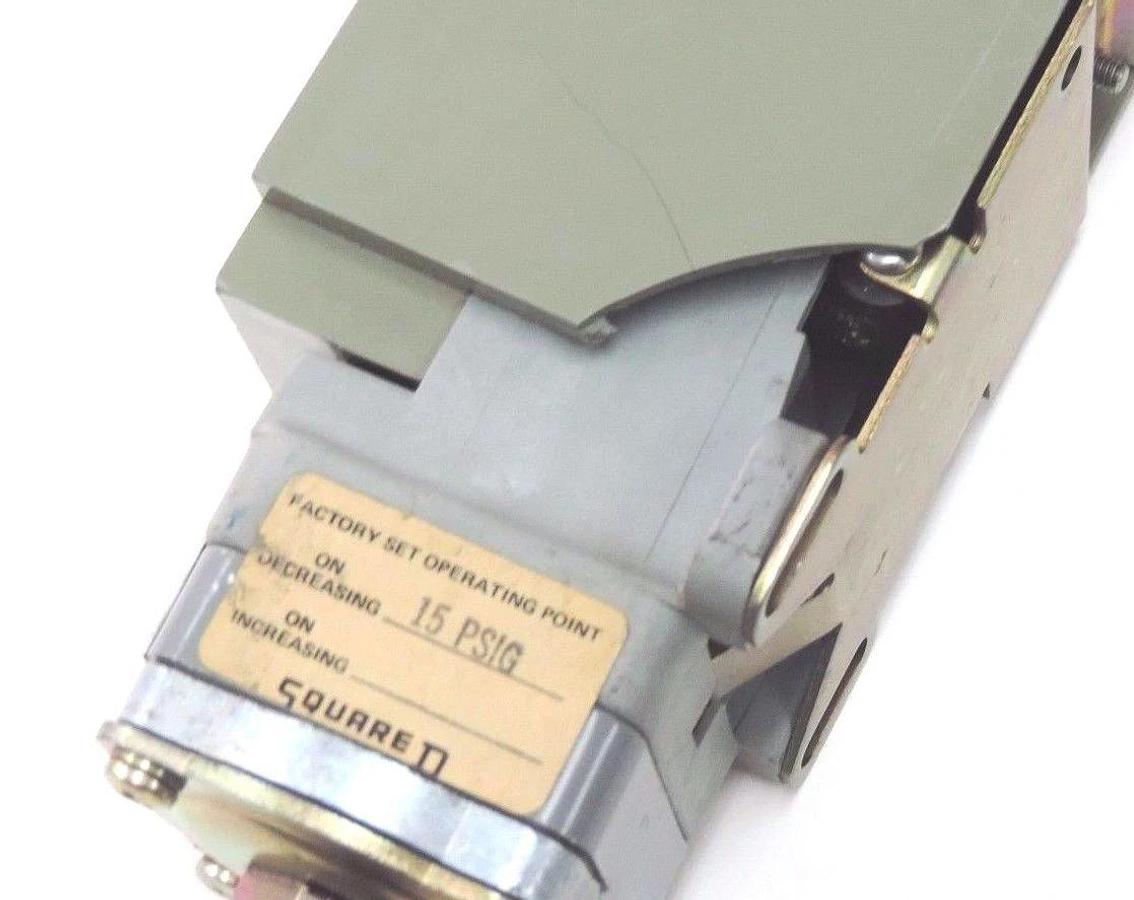 Used SQUARE D 9012-GRG-3 SER. B PRESSURE SWITCH 240PSIG, 1.5-30, 9012GRG3
