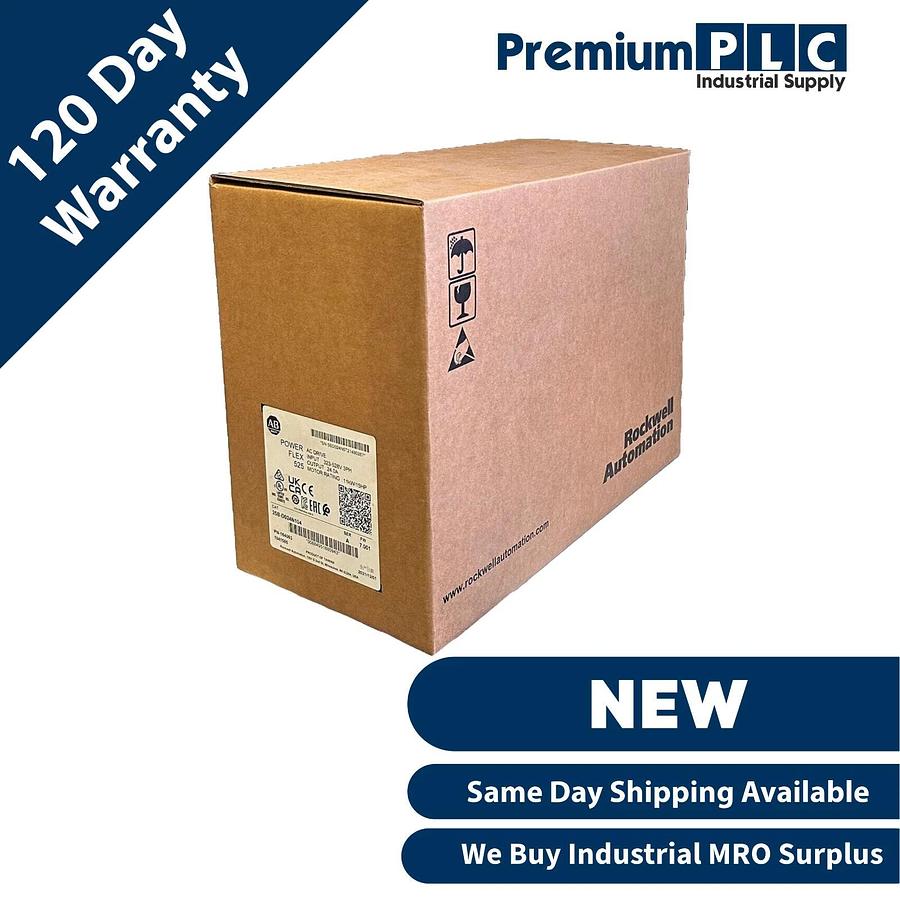 Used NEW ALLEN BRADLEY 25B-D024N104 /A PowerFlex 525 AC DRIVE 11kW/15HP MFD: 2021
