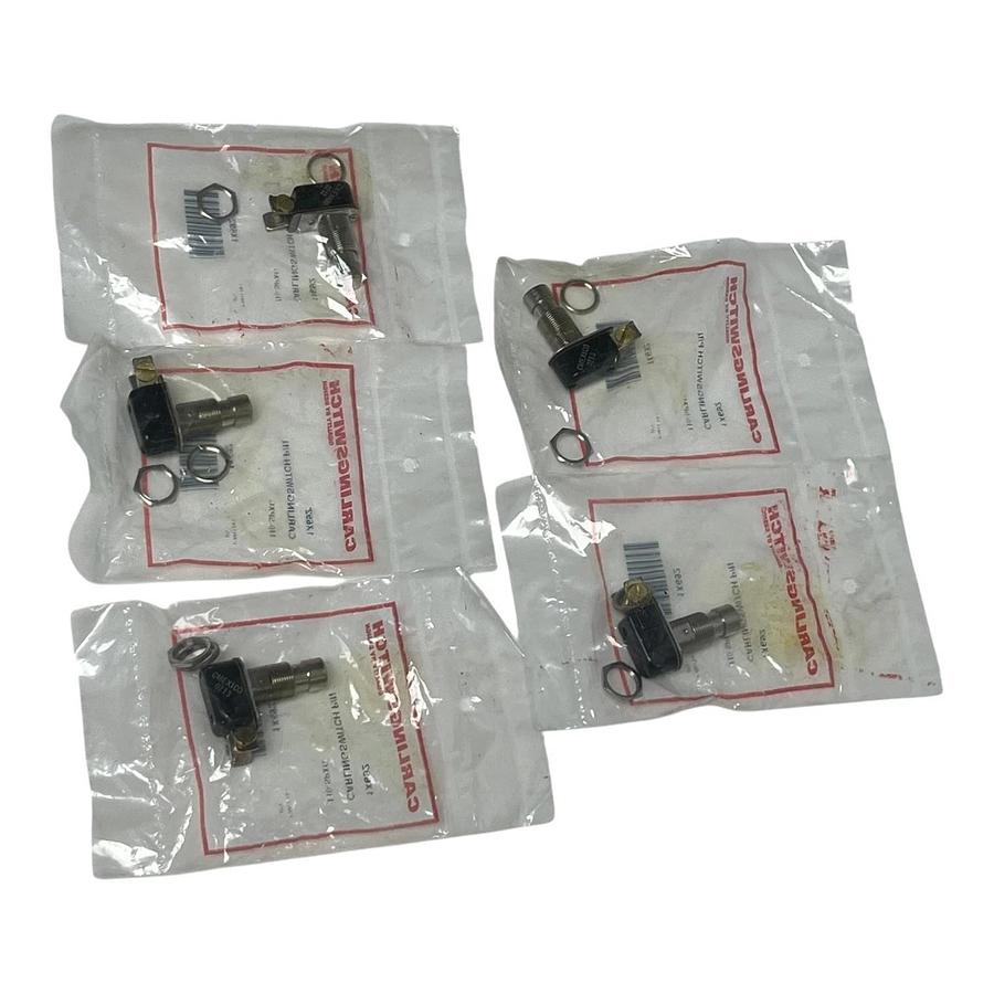 Used Lot of 5 New Carling Technologies 110-SPXG Pushbutton Switch 1X692 NOS Carlings