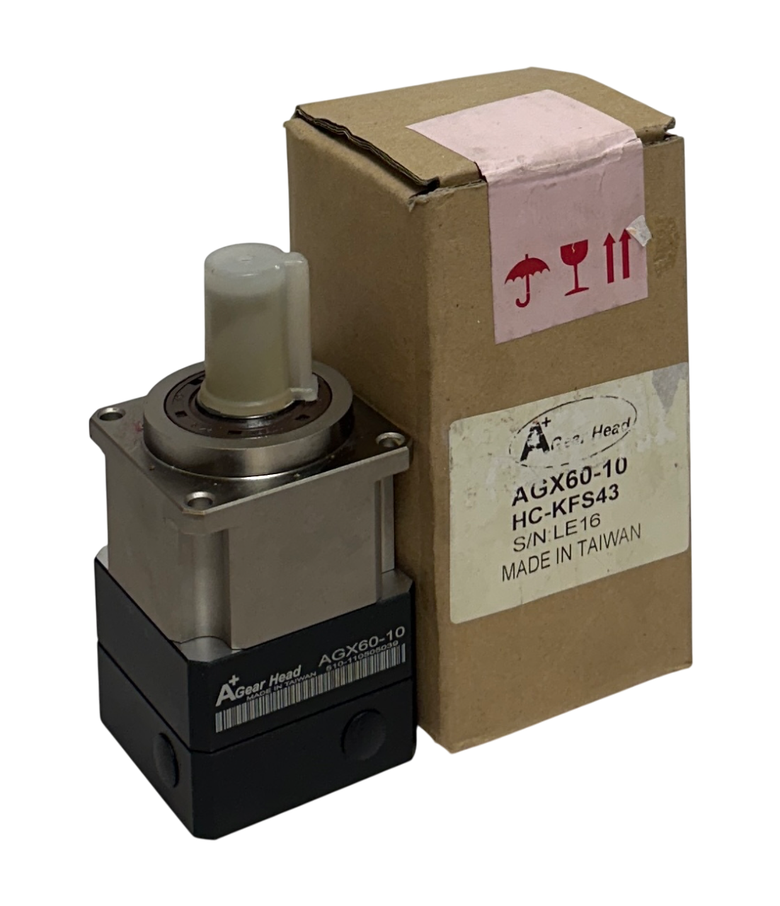 Used A+ GEAR HEAD AGX60-10 / AGX6010 GEAR REDUCER 10:1 RATIO FOR HC-KFS43 NSMP