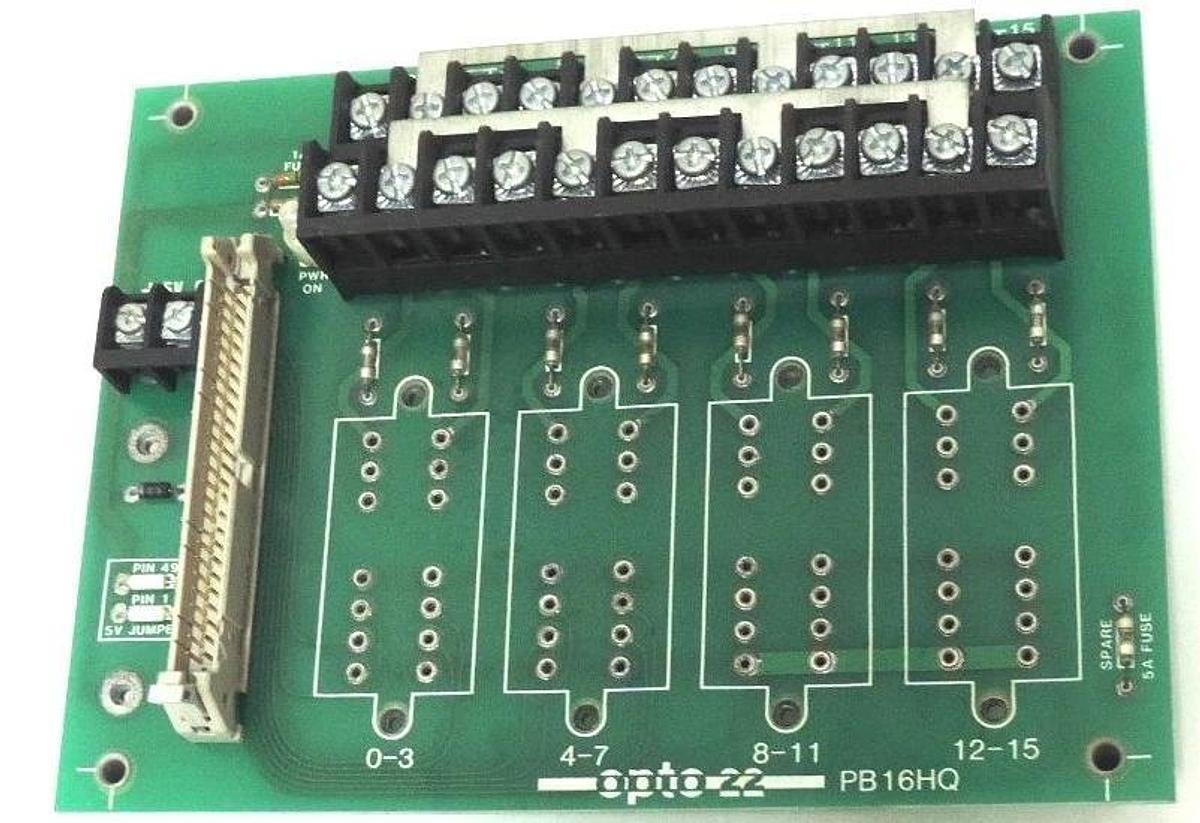 Used OPTO 22 PB16HQ I/O MODULE RACK 001824C