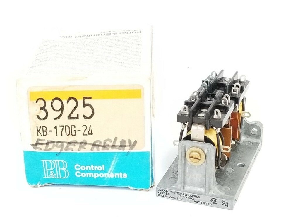 Used NEW POTTER & BRUMFIELD KB-17DG-24 RELAY 24VDC, KB17DG24