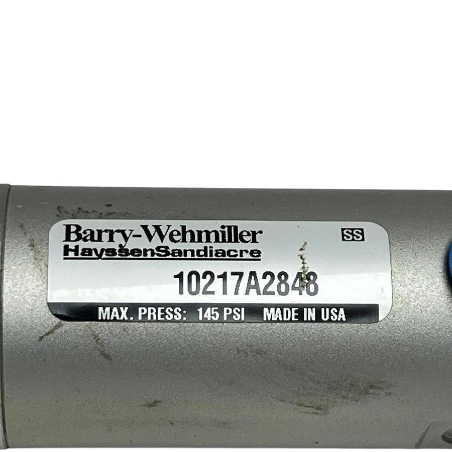 Barry-Wehmiller Hayssen Sandiacre 10217A2848 Replacement Pneumatic Air Cylinder