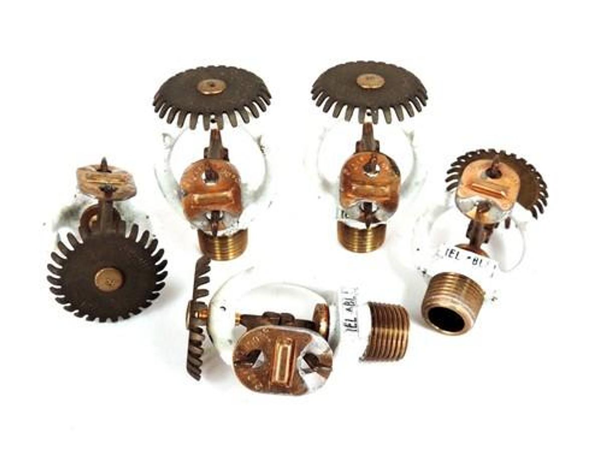 Used LOT OF 5 RELIABLE SSU-C3 UPRIGHT SPRINKLER HEADS 1/2" NPT SSUC3