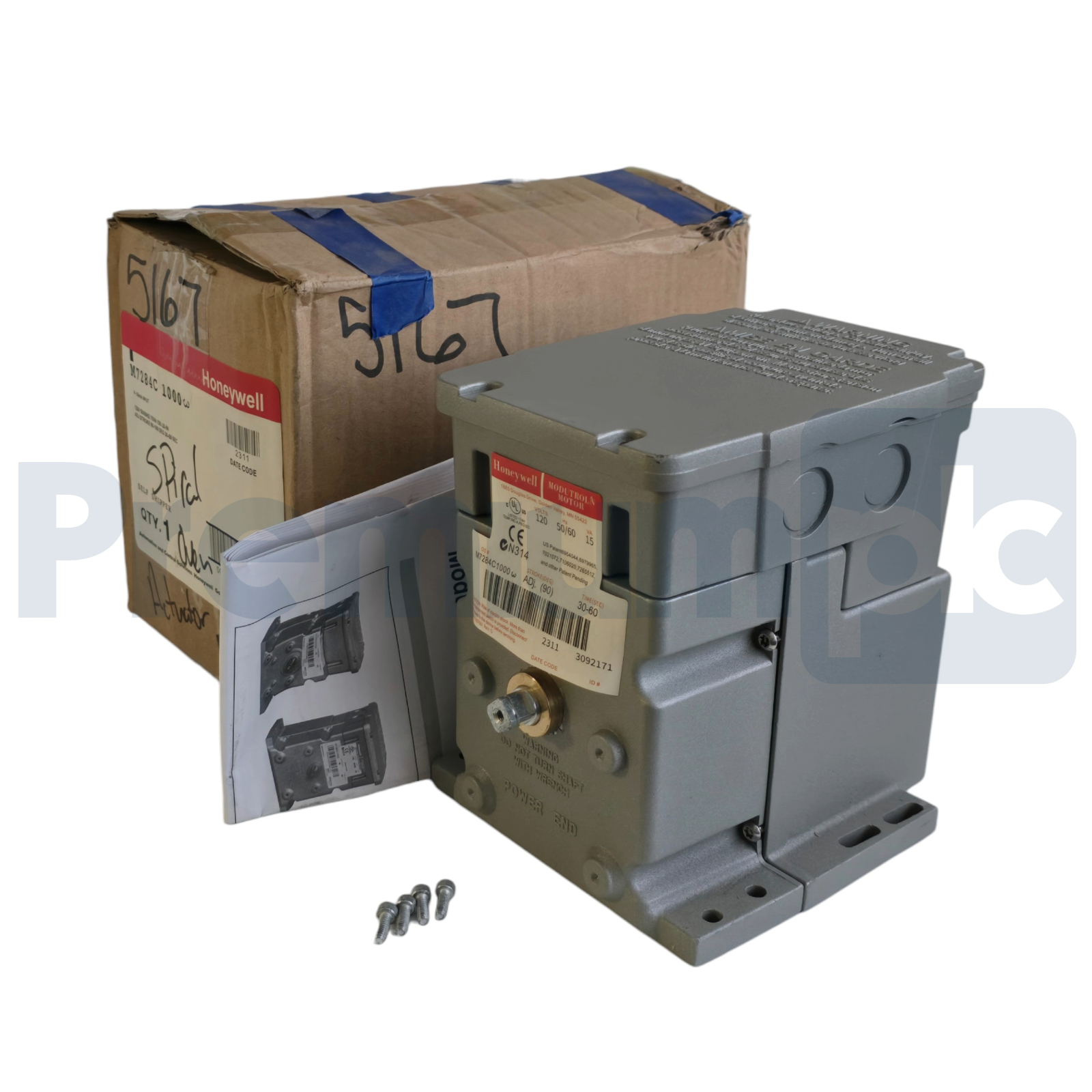Used Honeywell M7284C1000 Modutrol IV Motor 120V 50/60Hz 15VA M7284C 1000 NSMP