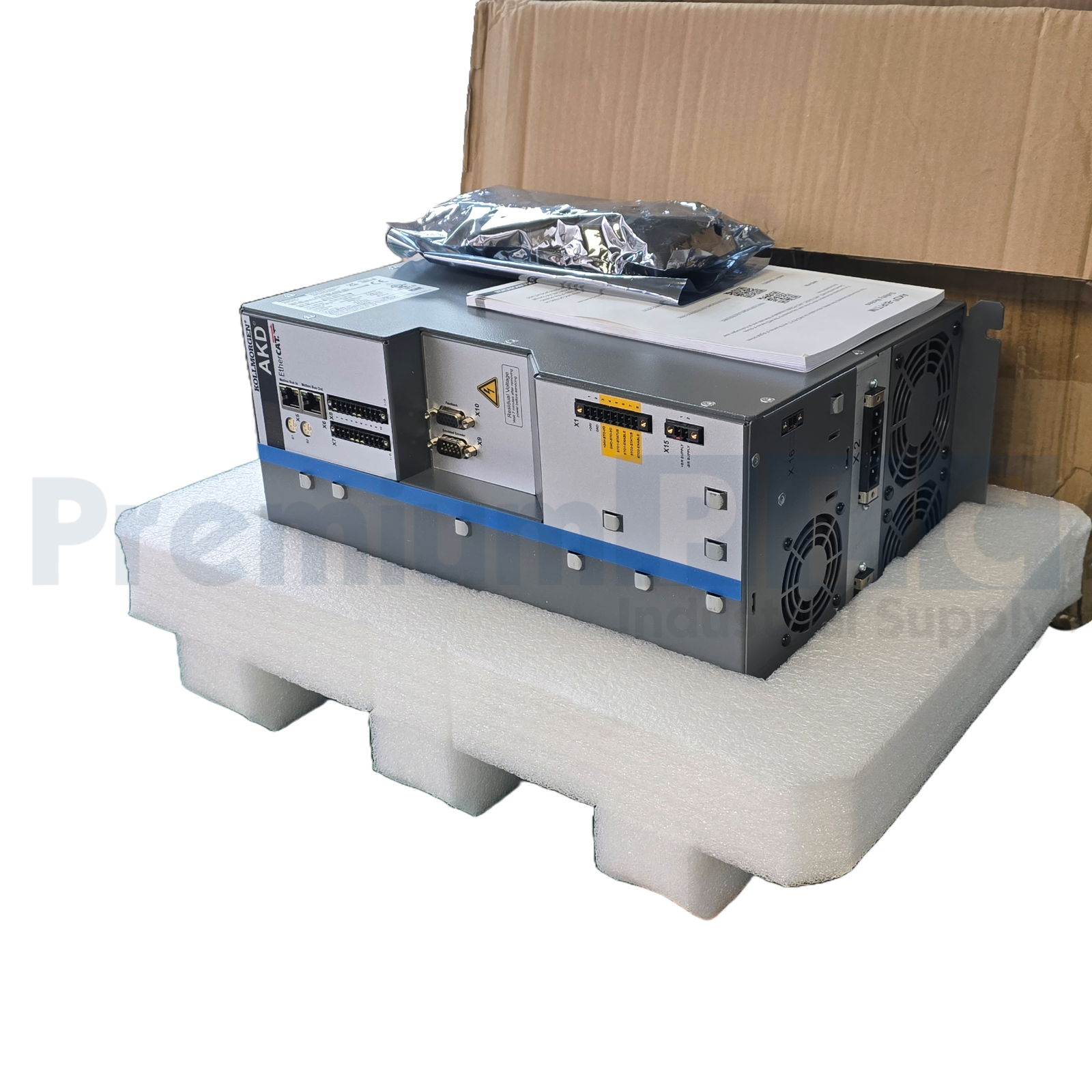 Used KOLLMORGEN AKD-P04807-NBEC-E000 AKD SERIES AC SERVO DRIVE EtherCAT COMM. NSMP
