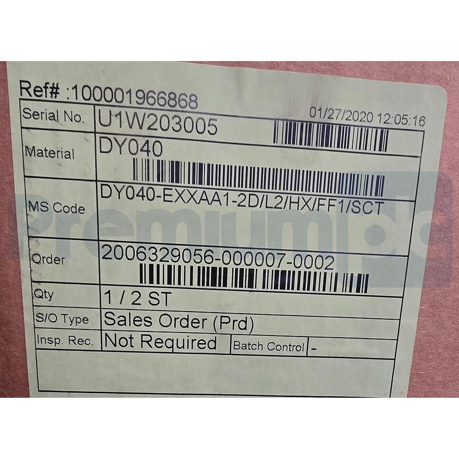 YOKOGAWA DY040 S2 digitalYEWFLOW VORTEX FLOW METER DY040-EXXAA1-2D/L2/HX/FF1/SCT