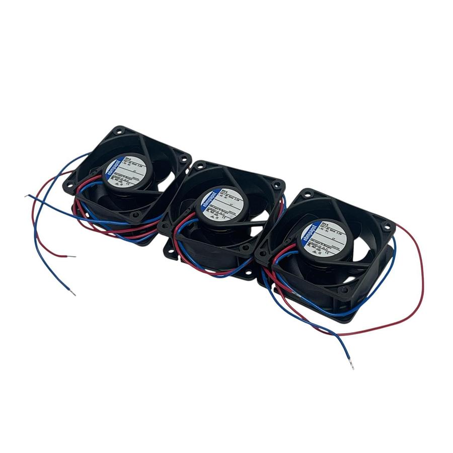 LOT OF 3) ebm-papst 60mm Axial Fan 24VDC Ball Bearing | 60x60x25mm Square | NSNP