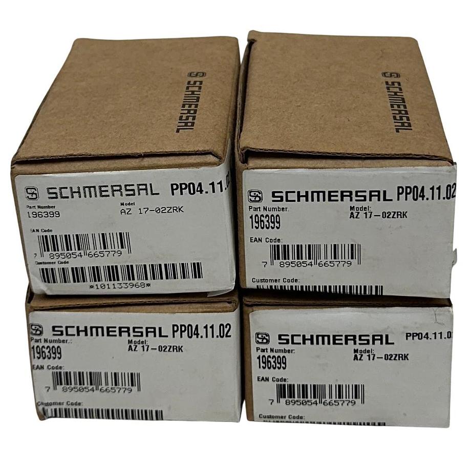 4 SCHMERSAL AZ 17-02ZRK / 196399 / 101133968 SAFETY SWITCHES W/ ACTUATORS NSMP
