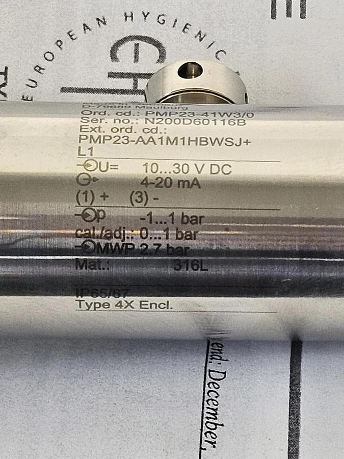 NIB ENDRESS + HAUSER CERABAR PMP23 PRESSURE TRANSMITTER PMP23-41W3/0