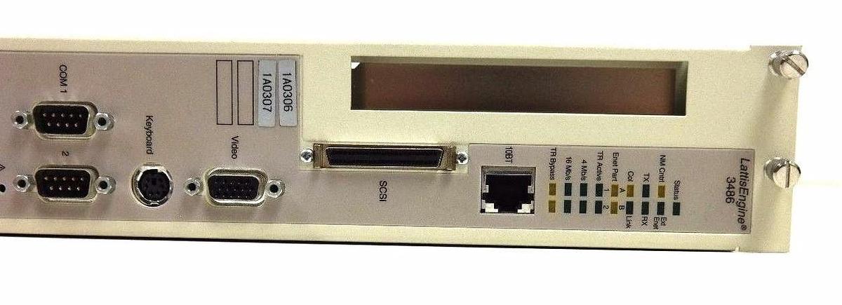 Used SYNOPTICS LATTISENGINE 3486 ICE 920-238-A HUB MODULE 102735443 W/ IBM-H2258-A3
