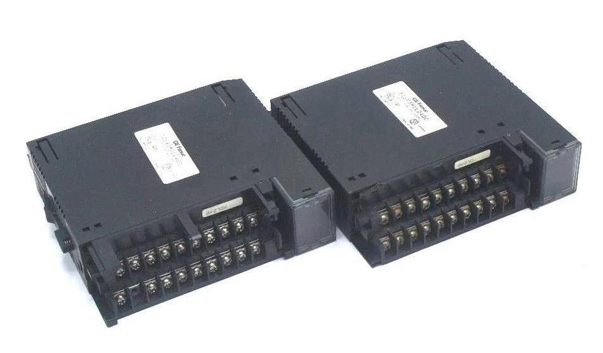 Used LOT OF 2 GE FANUC IC693MDL240C INPUT MODULES 120 VAC 16PT