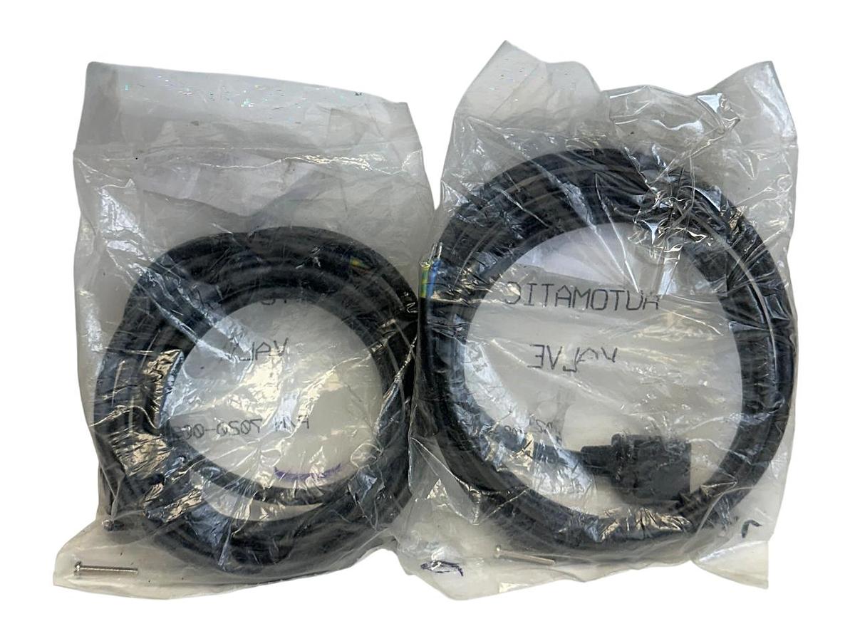 Used 2 AUTOMATIC VALVE 7020-006 / 7020006 DIN CONNECTORS W/ 6FT MOLDED CORD NSMP