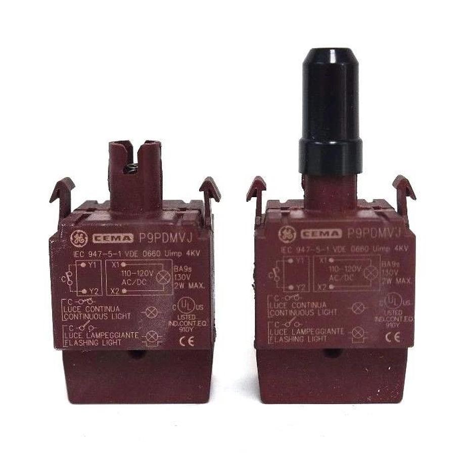 Used LOT OF 2 GENERAL ELECTRIC P9PDMVJ LAMP HOLDERS