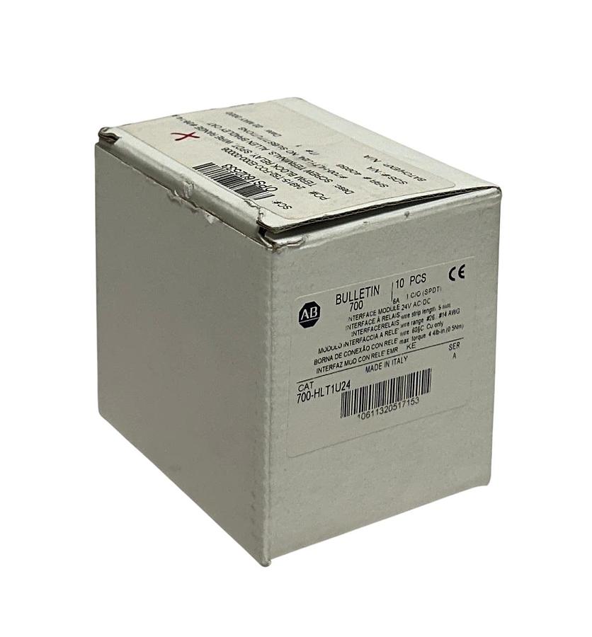 Used 10 ALLEN BRADLEY 700-HLT1U24 /A BULLETIN 700 INTERFACE MODULES 24VAC/DC NSMP