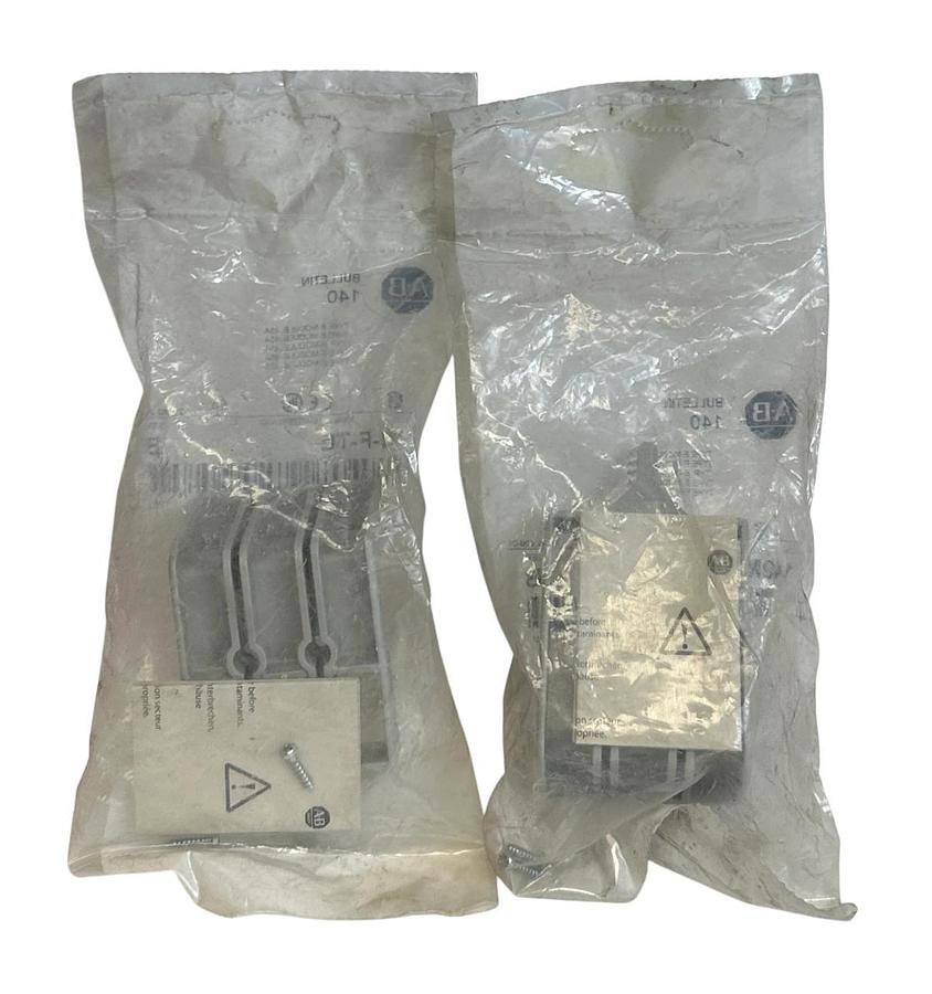 Used 2 ALLEN BRADLEY 140M-F-TE /B BULLETIN 140 TYPE E-MODULE 45A ADAPTER 140MFTE NSFS