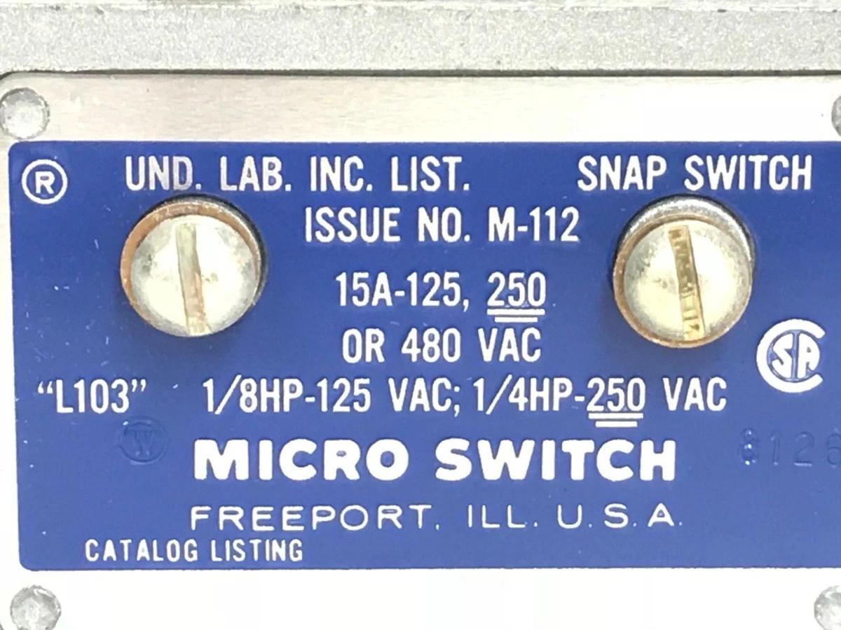 Used NIB HONEYWELL MICRO SWITCH GD-RS LIMIT SWITCH GDRS
